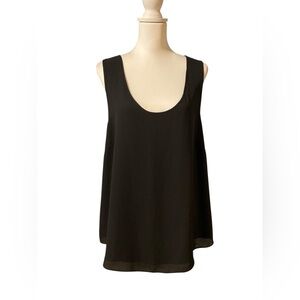 Vince Camuto Black Inlet Lace Tank Cami Size XL Office Layering